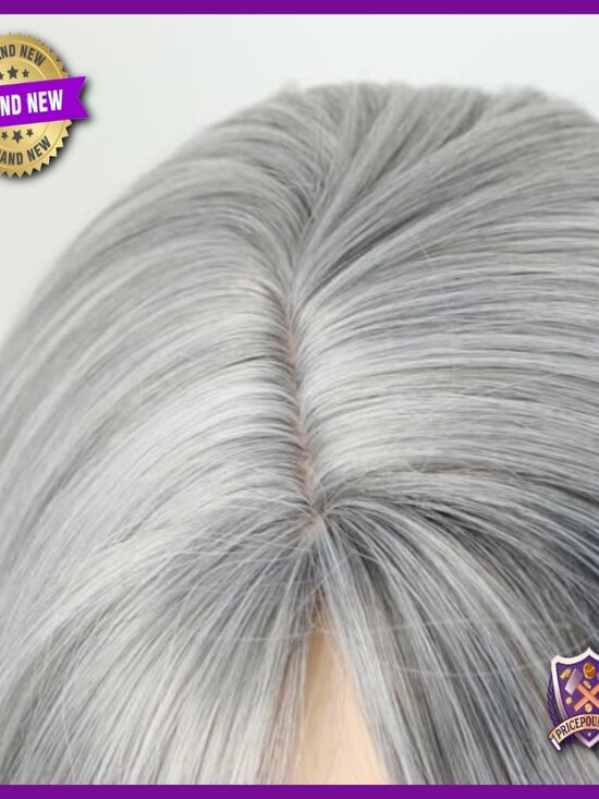 Long Straight Wig with Bangs, Heat Resistant Synthetic Hair, Lightweight for main image 6